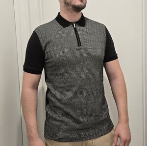 Quarter Zip ColorBlock T-shirt